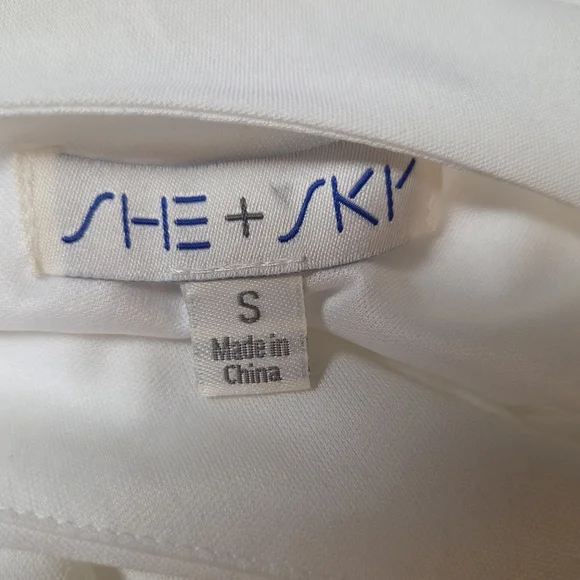 She + Sky White One Shoulder Dress - Picture 7 of 7